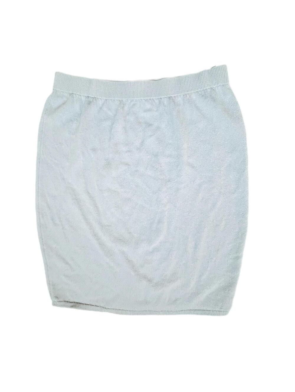 St John Sportswear Pale Blue Knit Skirt - 12